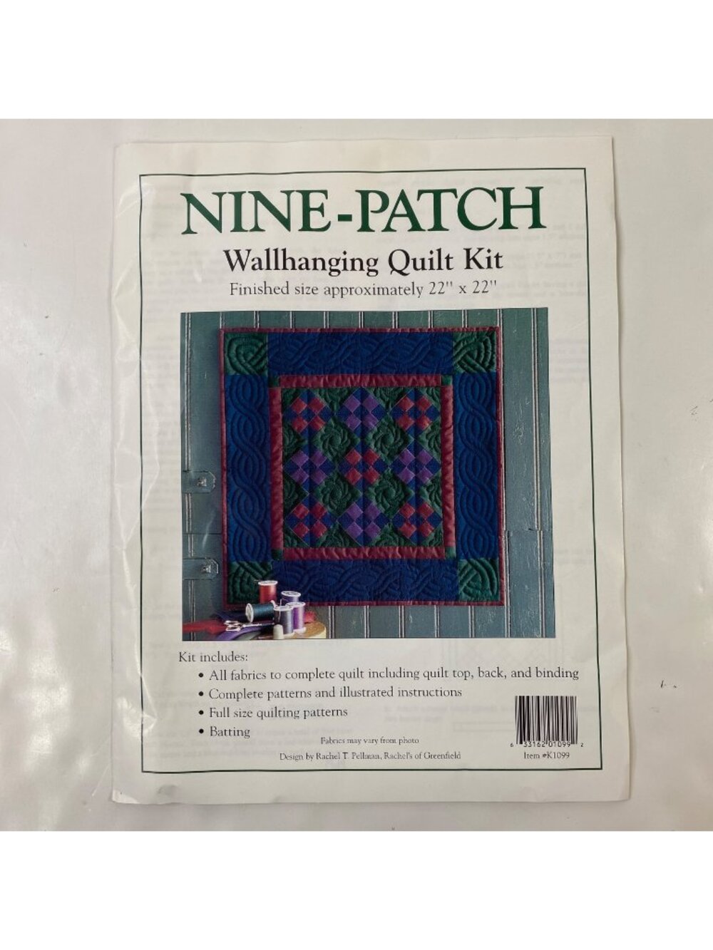 Nine-Patch Wall Hanging Quilt Kit Pattern Rachel T Pellman Of Greenfield